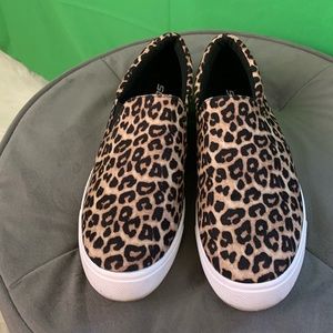 Cheetah slip ons